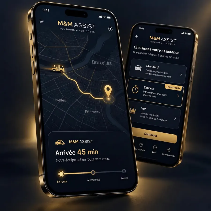 L'app partenaire M&M Assist sur téléphone : offres de courses et carte