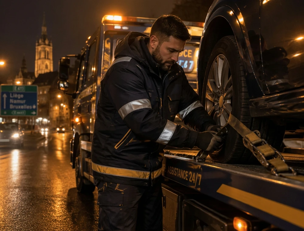 Dépanneur partenaire M&M Assist au travail